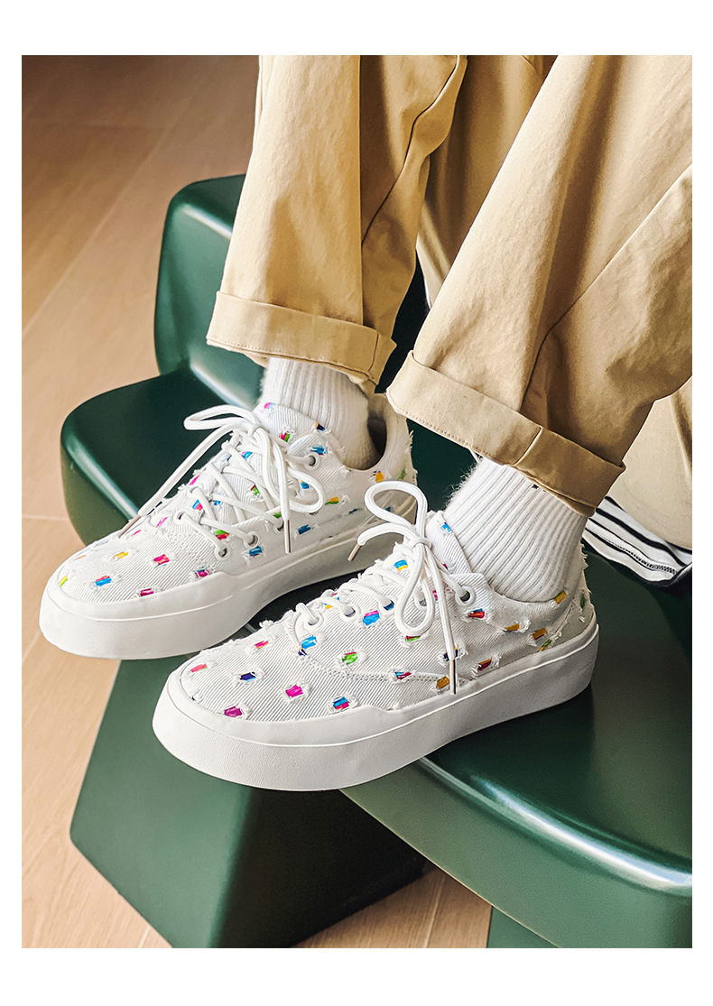 Vulcanized Rag Canvas Shoes For Men And Women Retro Style_voghion.com