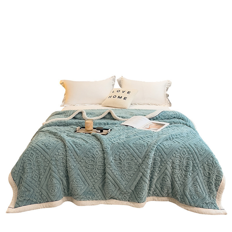 Invierno de invierno grueso mantas de coral mantas de lana de la oficina siesta sofá mantas de lana comercio exterior transfronterizo al por mayor