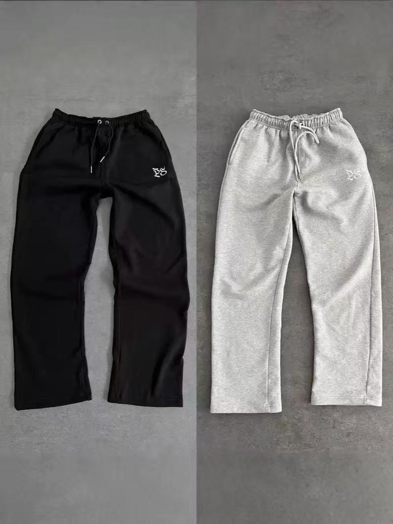 Pepe Studio Baggy Pants High-Quality Street Hip-Hop Embroidered Knit Sweatpants Men's Trendy Brand Long Pants