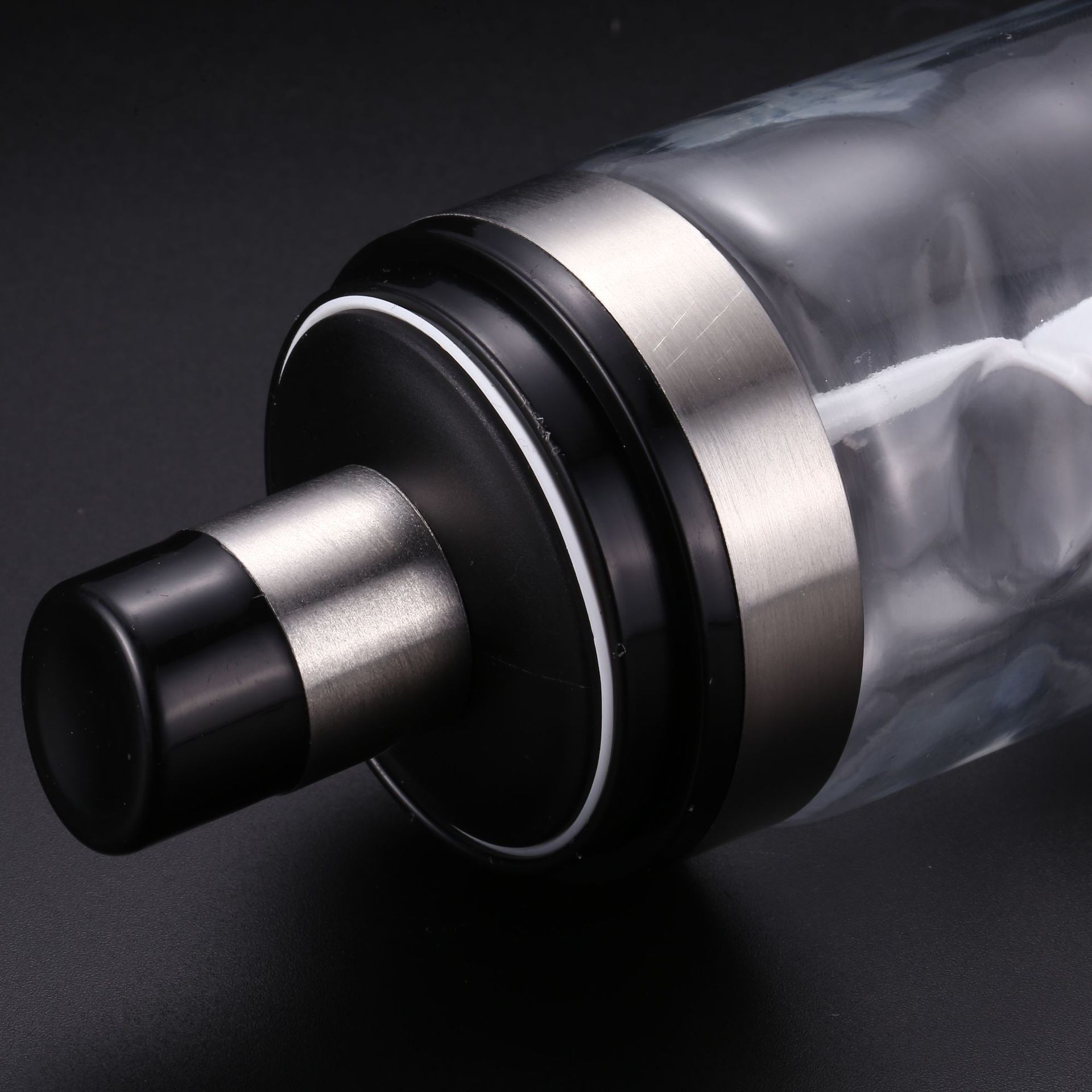 Cuchara cubierta integrada sellada a prueba de humedad botella de condimento tarro de condimento botella de miel cepillo botella de aceite engrasador suministros de cocina