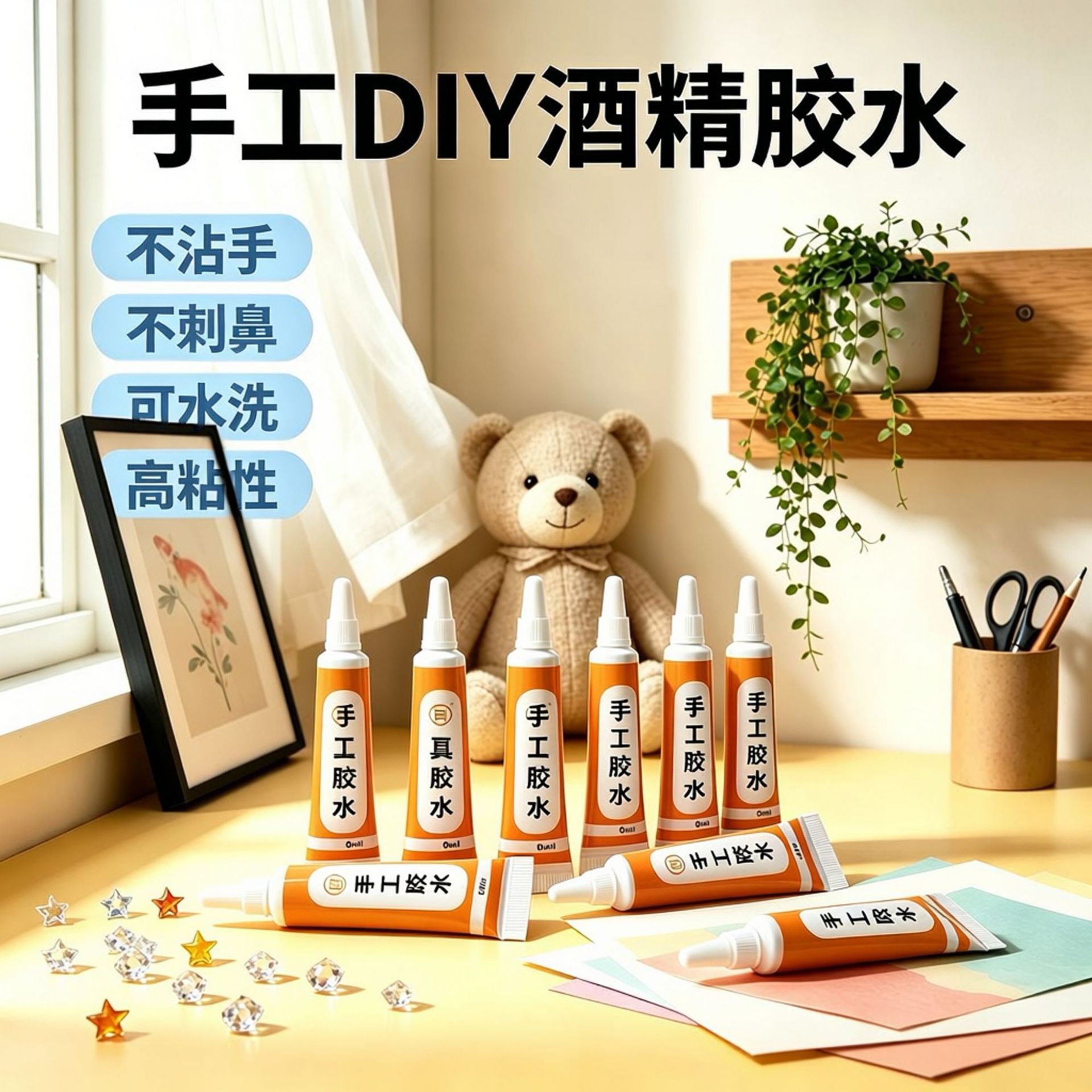 30ml封尾软管酒精胶厂家直供量大优惠方便携带安全可水洗无刺激