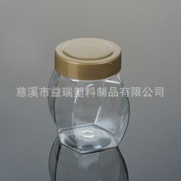 300g蜂蜜瓶 透明广口塑料罐 厚实 250g固元膏瓶(德7)