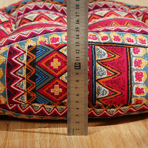 Cotton and linen colorful large futon wholesale bohemian style cushion ethnic style meditation cushion homestay tatami mat foreign trade