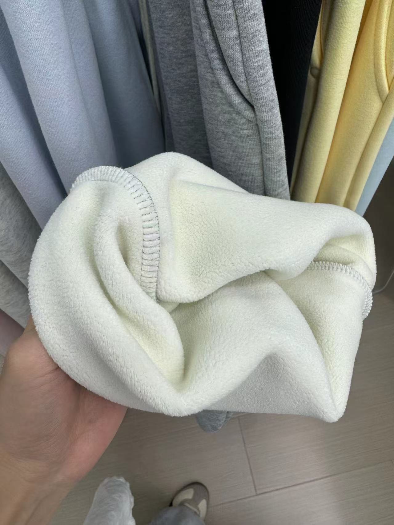Finna Fu estilo coreano de principios de otoño pantalones de piernas anchas rectas para mujeres pantalones deportivos casuales de color macarón sueltos pantalones de algodón image 14