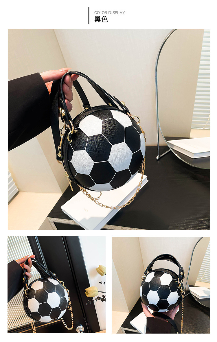 Cross-border bags, women's Instagram personalized basketball bags, new versatile single-shoulder crossbody bags, Korean-style small round bags for women undefined