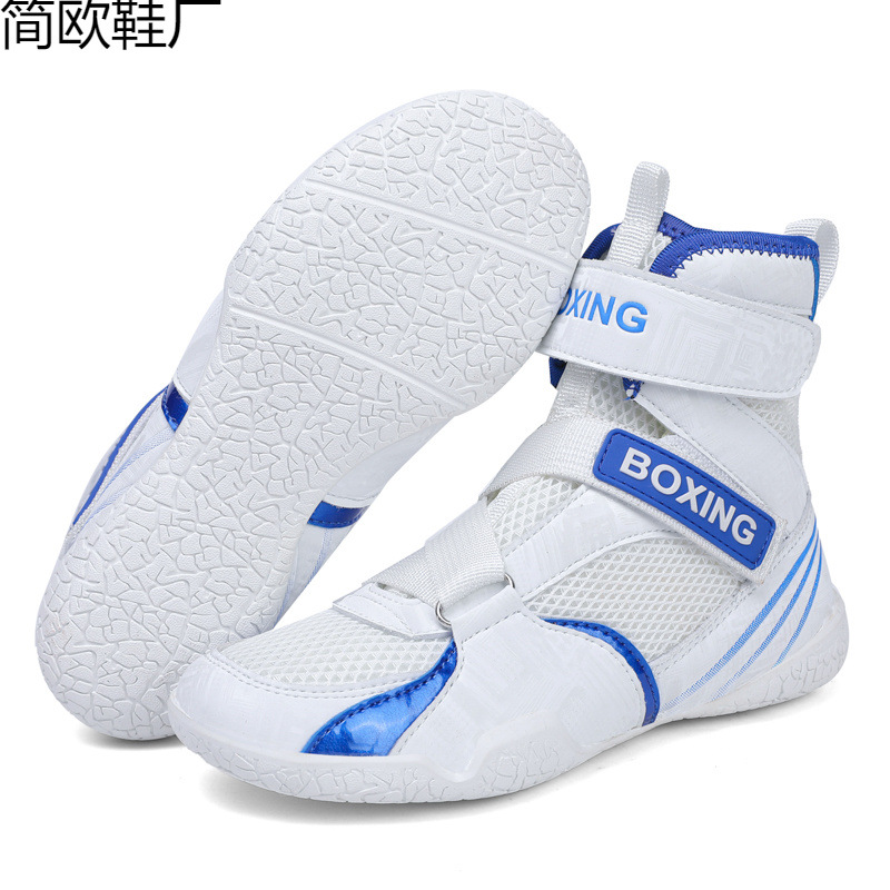 Cross-Border Shipping of Children's Boxing Shoes, Cross-Border Amazon Large Size Boxing, Wrestling, Fighting, and Squat Shoes for Men and Women, Lightweight and Durable