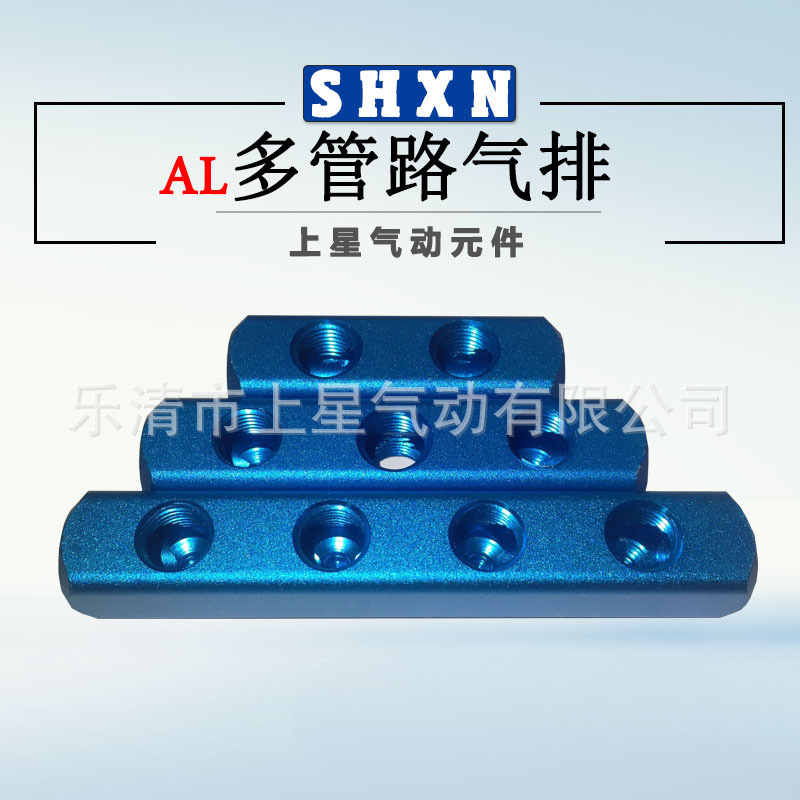 多管路气排 快速接头多通 气管接头水路气路分配器 2分螺纹 通孔