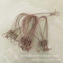 鱼扣锁便携扣锁器路亚钳不锈钢渔具锁扣垂钓用品穿锁器活鱼扣