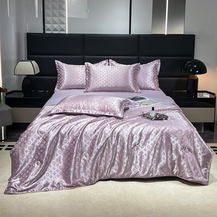 아이비-라이트 퍼플 씻은 실크