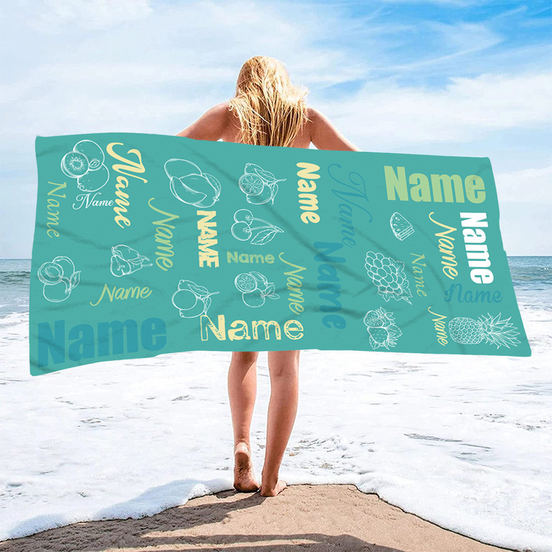 Beach Towel One Piece Customized Quick Dry Printed Beach Towel Adult Bath Towel Microfiber Beach Bath Towel