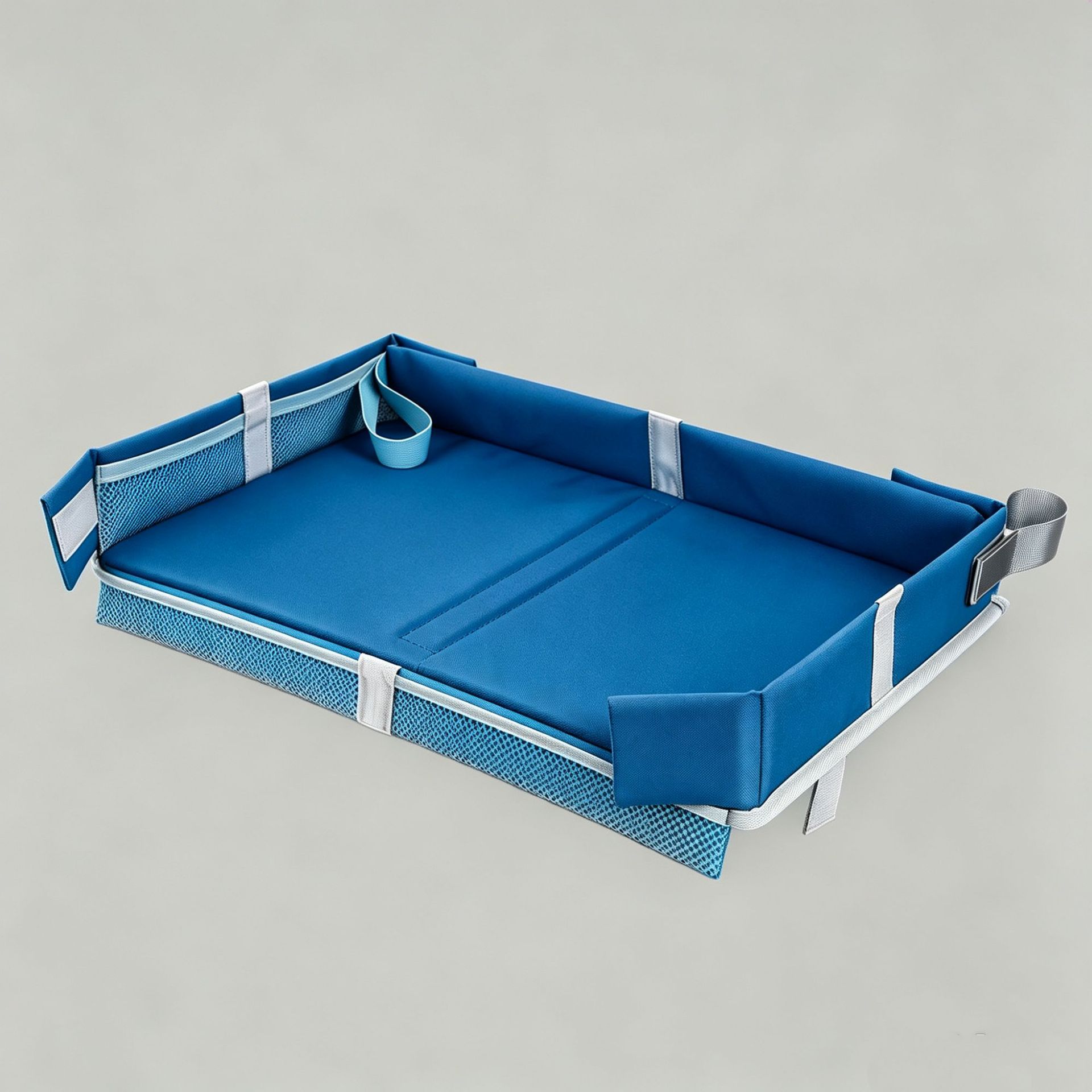 Cross-border ready-to-ship portable travel children's airplane footrest Oxford cloth non-slip large-capacity dining table play mat educational toy