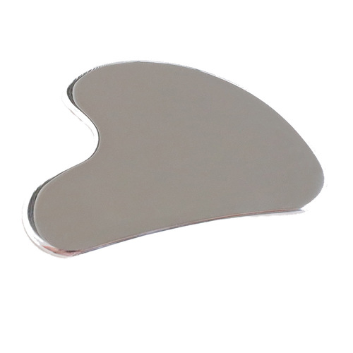 Wholesale heart-shaped 304 metal body acupressure massage back massage face 304 stainless steel scraping board