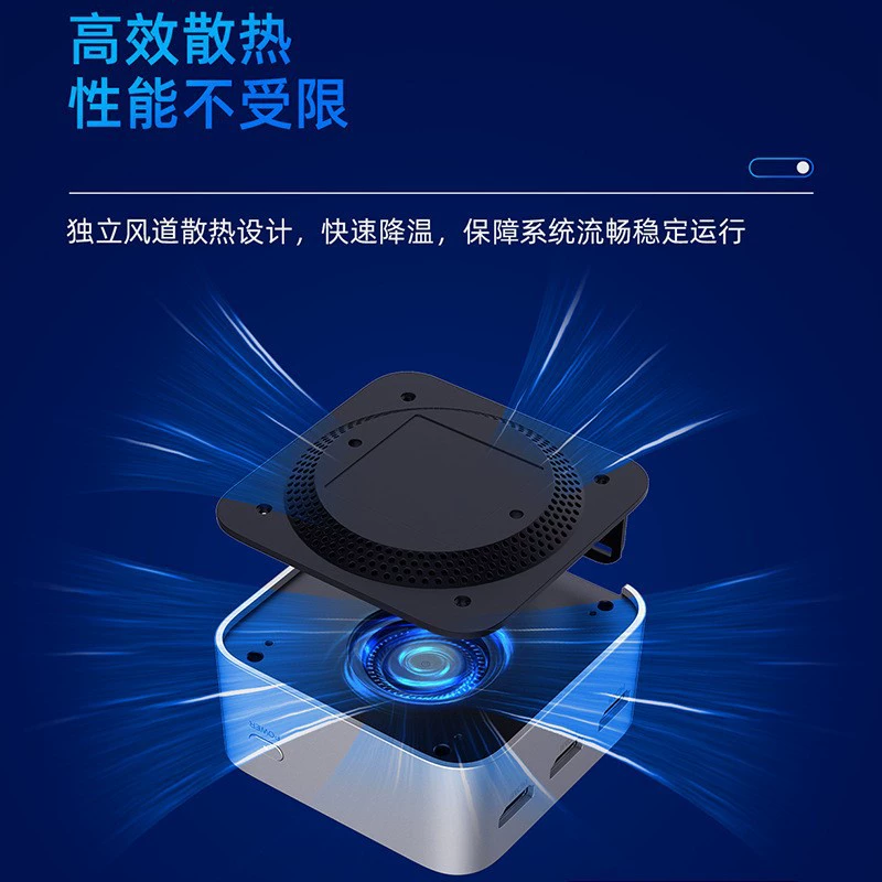 Мини-консоль T8PLUS, двойной гигабитный сетевой порт, N100N5095, офисная игра, 4K, портативный мини-ПК