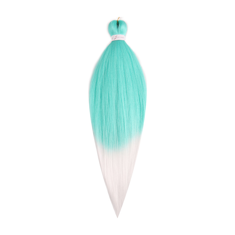 EZ Trenza PVC ignífugo a baja temperatura fibra multicolor flojo gran ganchillo de trenza fábrica de cabello recto un cabello