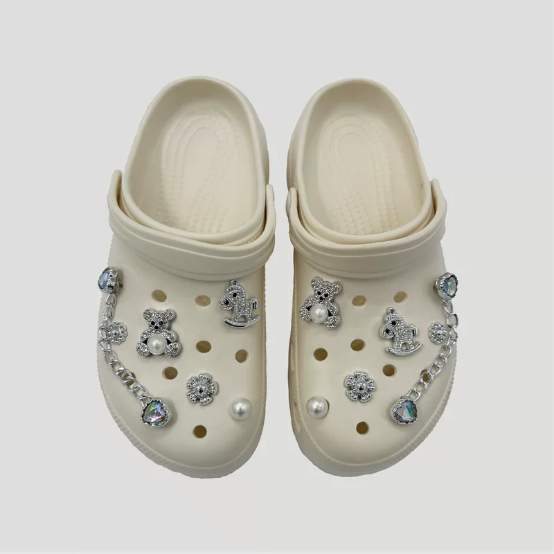 Трехмерные тапочки в стиле Crocs, обувной пряжка, аксессуар, принадлежности, бижутерия, DIY, 3D