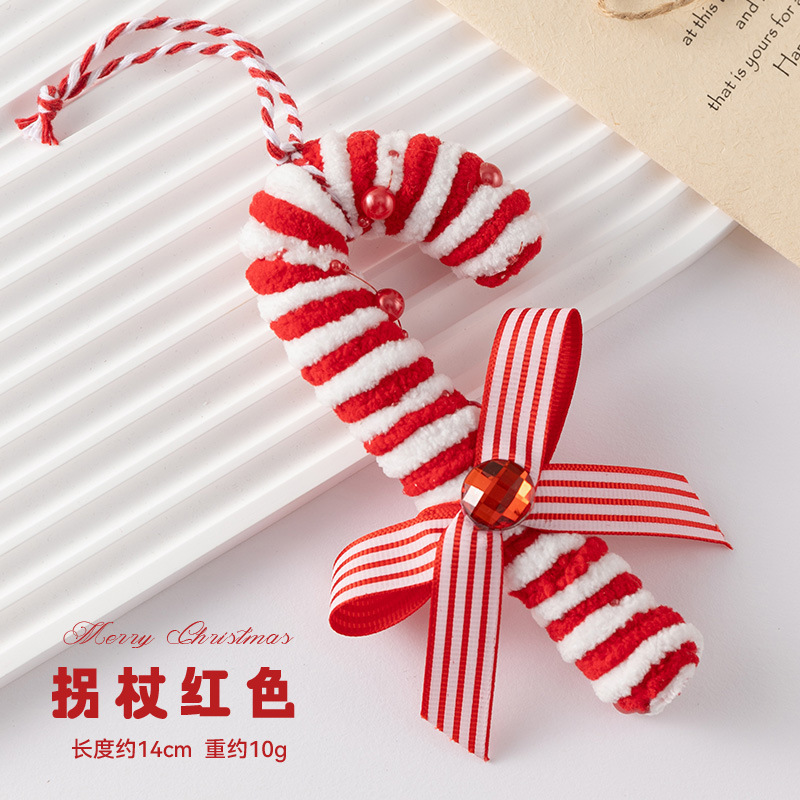 クリスマスペンダントクリスマスツリー装飾アクセサリークリスマスキャンディー松葉杖クリエイティブギフトシミュレーションバブルおもちゃ卸売|undefined