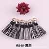 Earrings with tassels, accessory, 2cm, polyester, wholesale