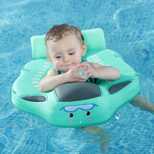 Mambobaby baby swimming ring free of inflatable tummy ring float float can lie down and swim cross-border