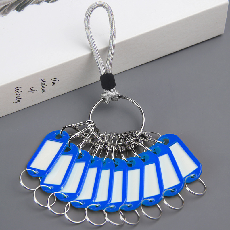 8字のキーホルダーを入れやすいキーホルダーのプラスチックの鍵と鍵のラベルの番号札の分類のキーホルダー|undefined