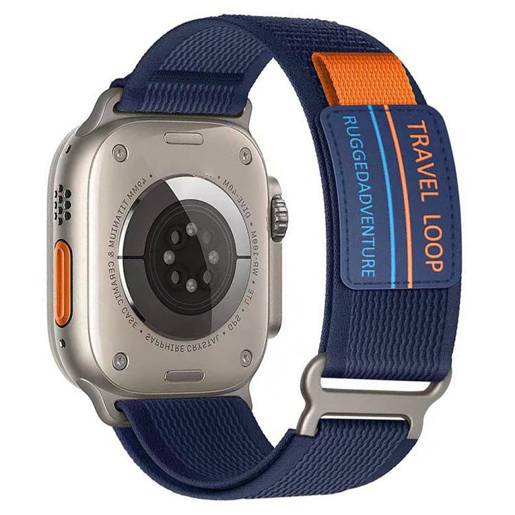 Es adecuado para Apple Watch de doble sección de nylon trenzado correa de hebilla para 38 - 49mm de múltiples tamaños