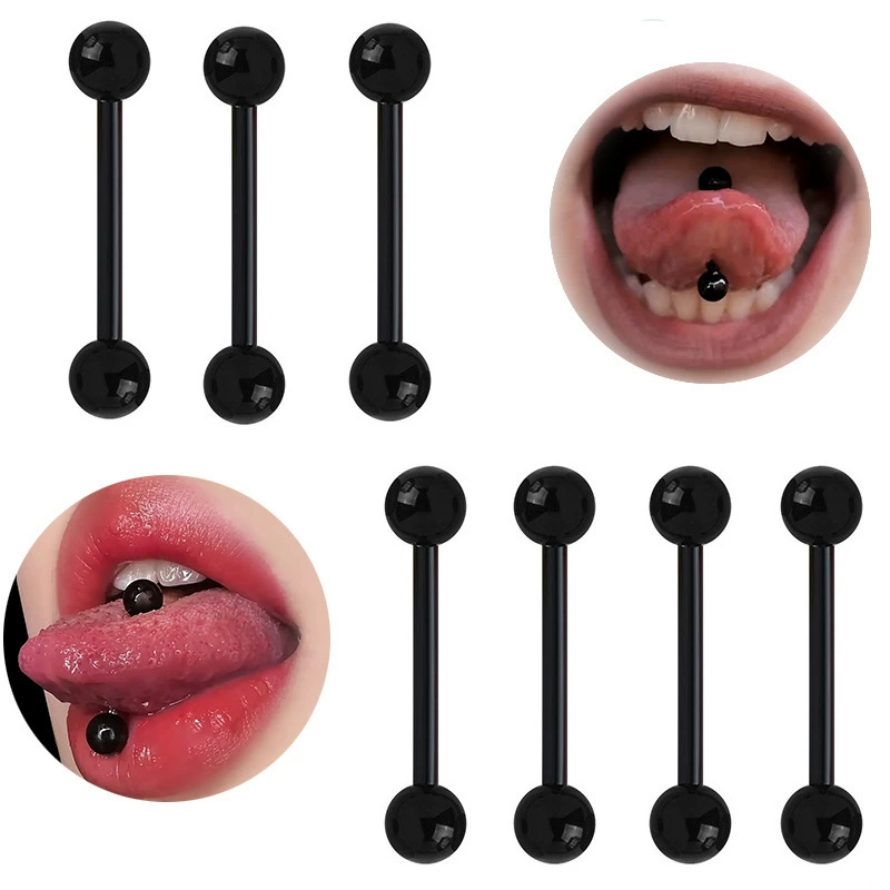 AliExpress Amazon взрывая акриловые блестки для языка, черный мягкий стержень