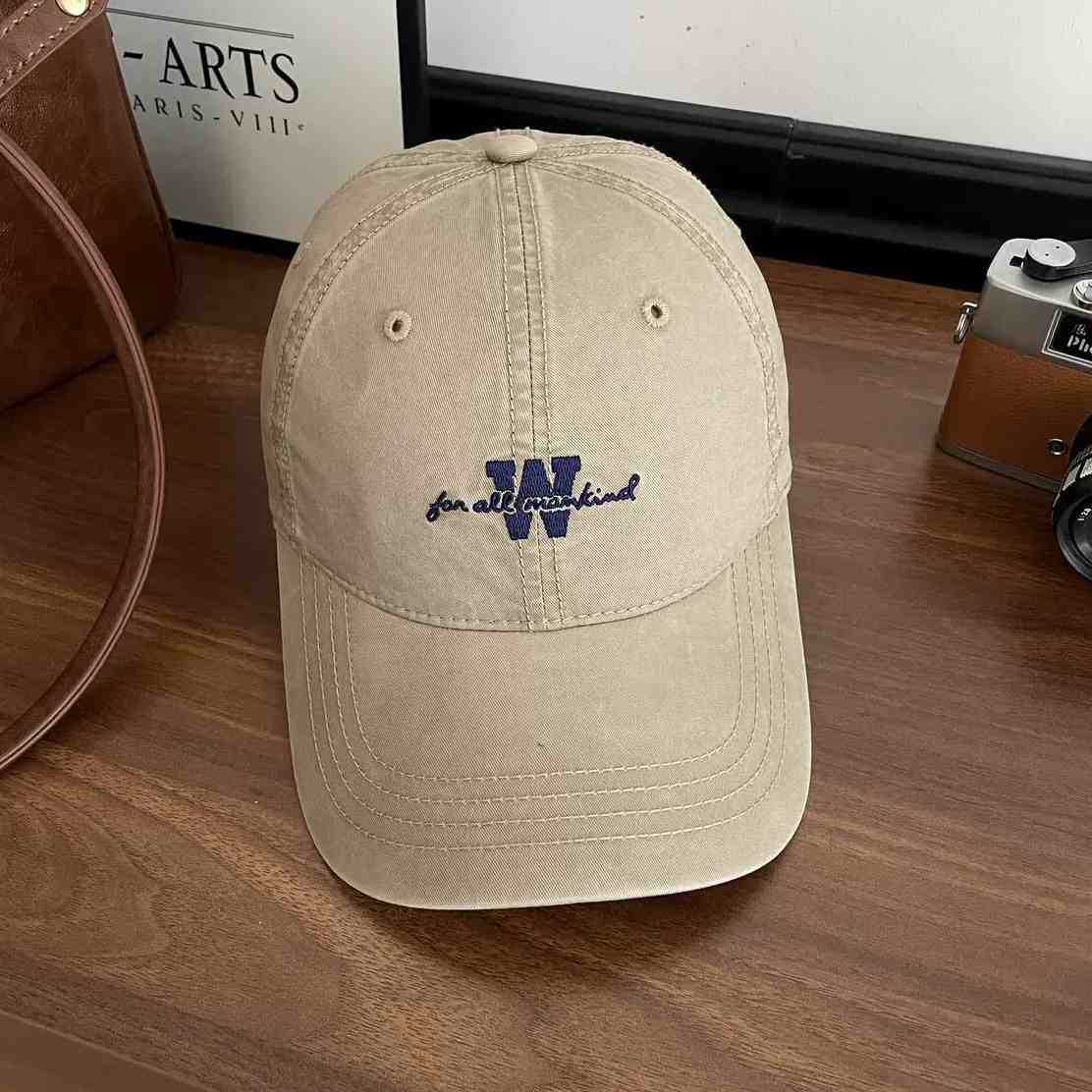Primavera y verano letras estadounidenses bordadas gorra de béisbol de algodón lavado con agua para mujeres gorra de boca profunda gorra de pato para hombres gorra de moda