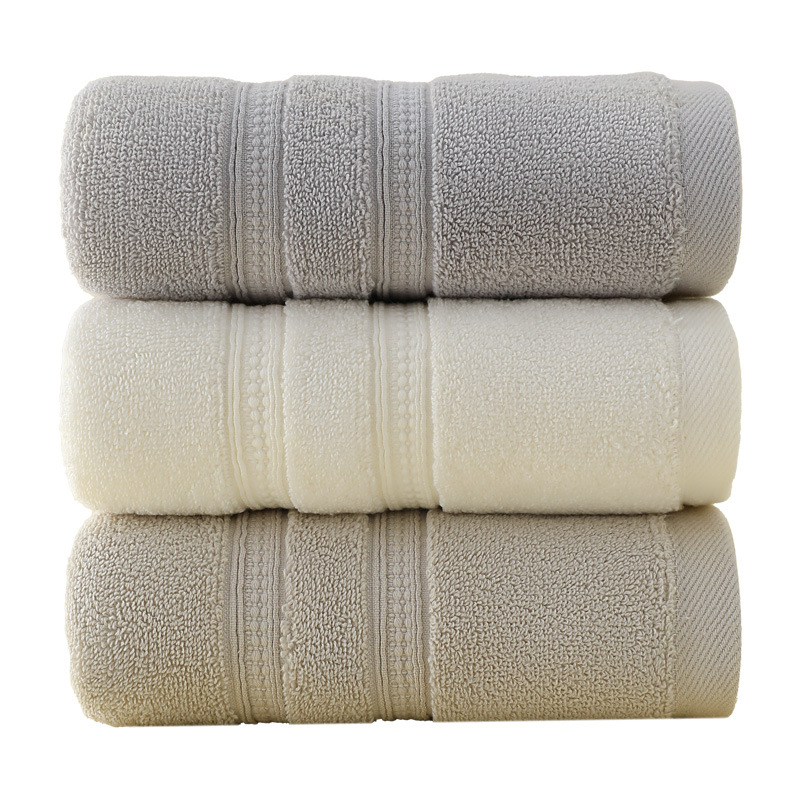 toalla de algodón grueso fábrica al por mayor de algodón absorción de agua hogar hotel salón de belleza hacer toalla de baño bordada