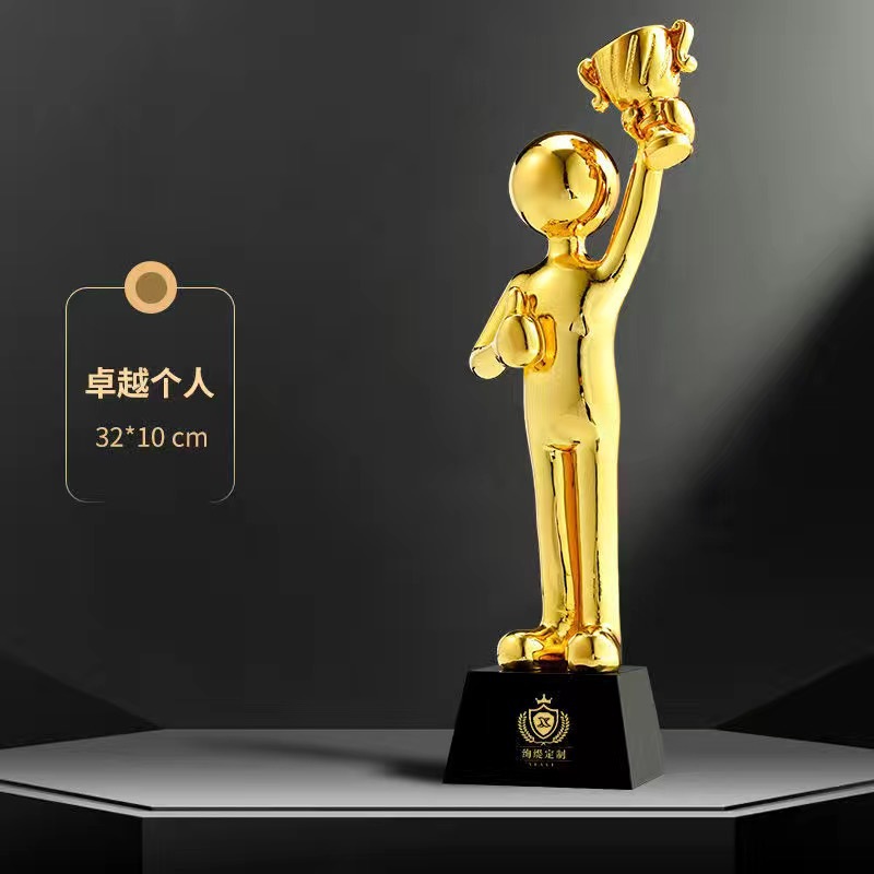 Trofeos de resina personalizables, premios para reuniones anuales, premios de honor para equipos de empleados destacados, medallas personalizadas al por mayor
