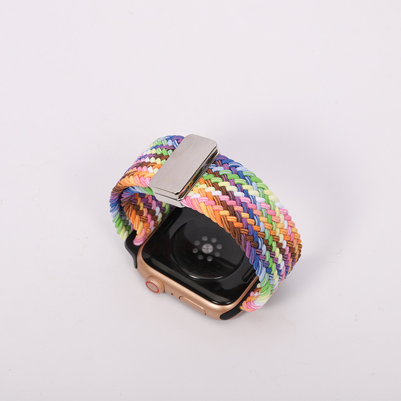 The new Apple Watch strap is a fashionable one-piece magnetic clasp nylon woven iwatch strap undefined