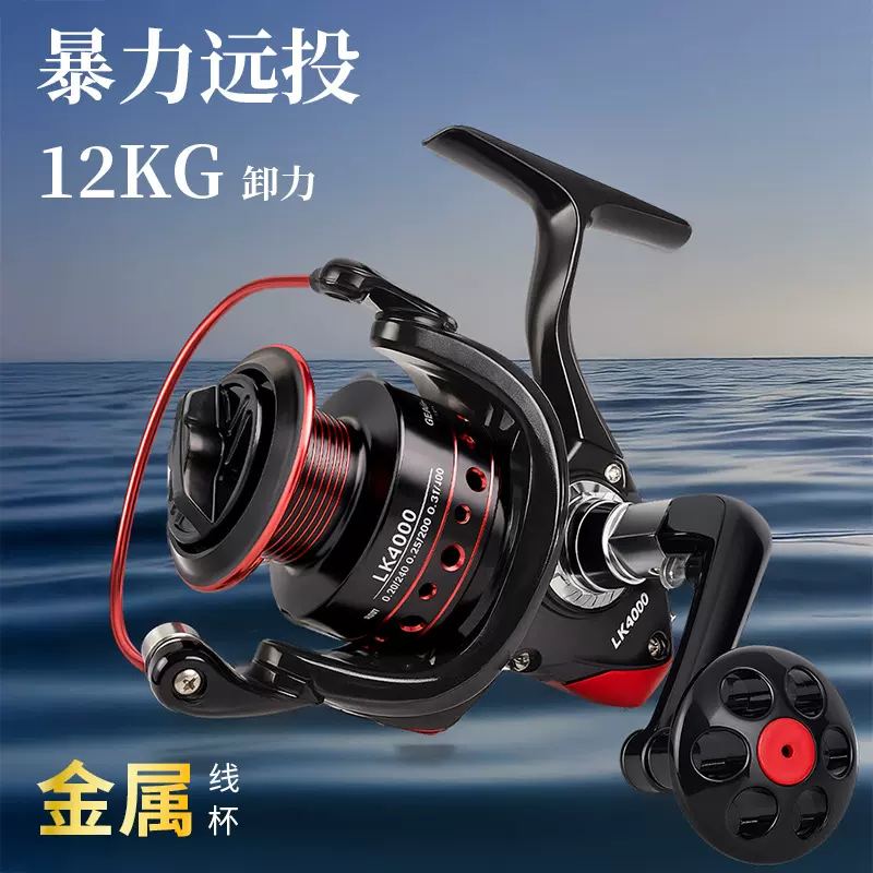 全金属纺车轮渔轮仿车轮远抛金属轮路亚轮海钓渔线轮路亚纺车轮