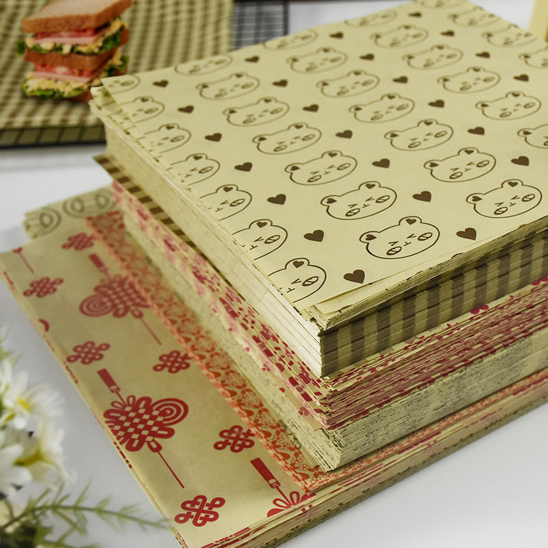 Papel desechable a prueba de aceite de cocina bandeja de hornear papel absorbente de aceite frito alimentos a prueba de aceite papel especial alimentos hogar hornear papel