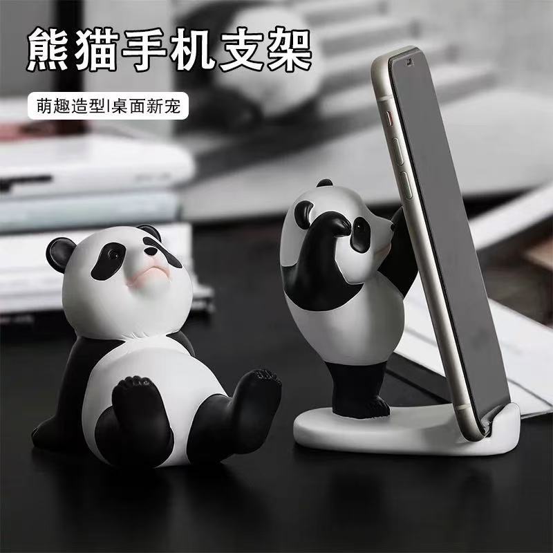 Kung Fu Bear Mobile Phone Stand Lazy Desktop Ornaments Cute Violent…