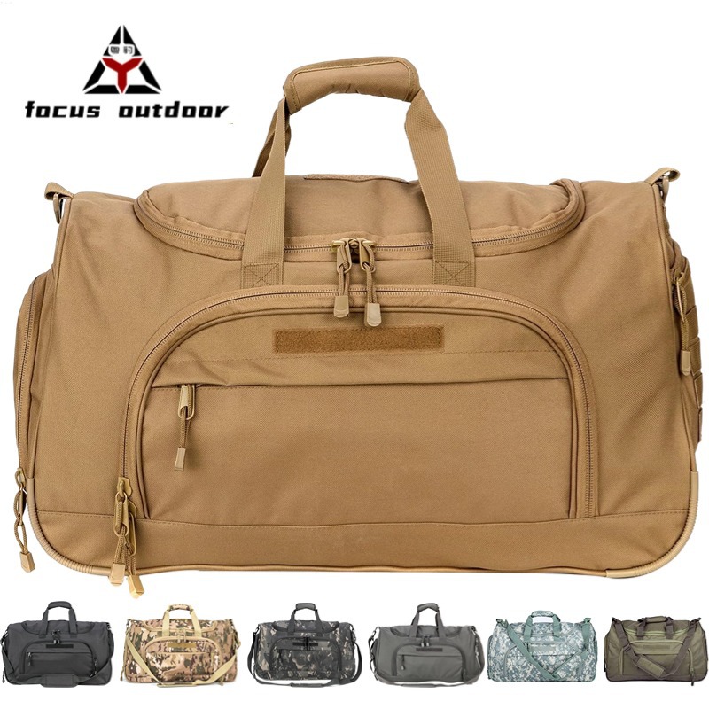 Bolsa de viaje deportiva al aire libre personalizada multifuncional de gran capacidad material resistente al desgarro bolsa de viaje para fanáticos militares bolsa táctica en stock