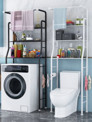 落地衛生間浴室置物架馬桶上方洗衣機架子洗手間廁所收納用品大全