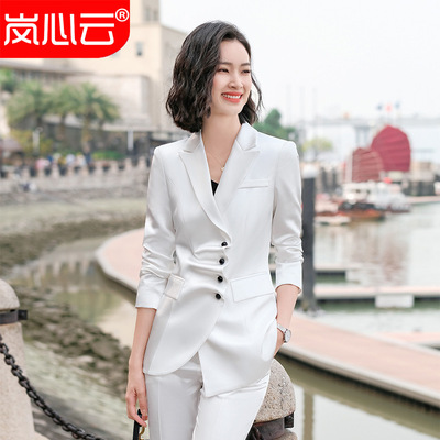 Business Suits fashion business affairs work clothes OL Solid Korean Edition formal wear suit commute Drape Small suit coverall