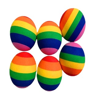 Guangdong direct kindergarten early education children's ball high density sponge ball bite-resistant EVA foam pet toy ball