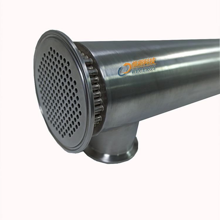 双管板换热器卫生级316L材质注射水降温微管换热器