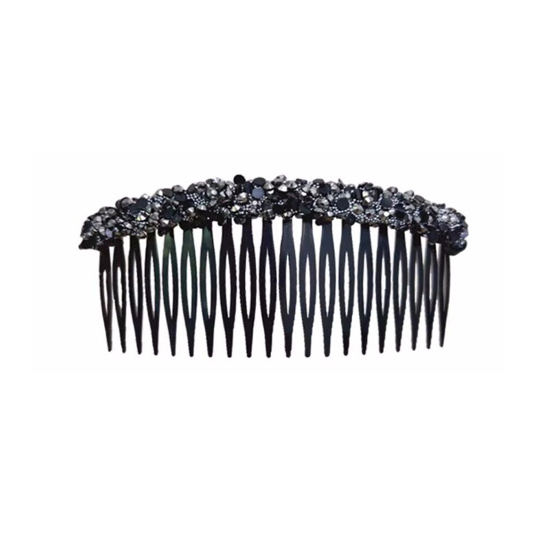 Nuevo Super Flash rhinestone peine 2023 frente Bangs pelo roto acabado artefacto Cabeza trasera Peine del pelo accesorios para el cabello al por mayor para las mujeres image 7