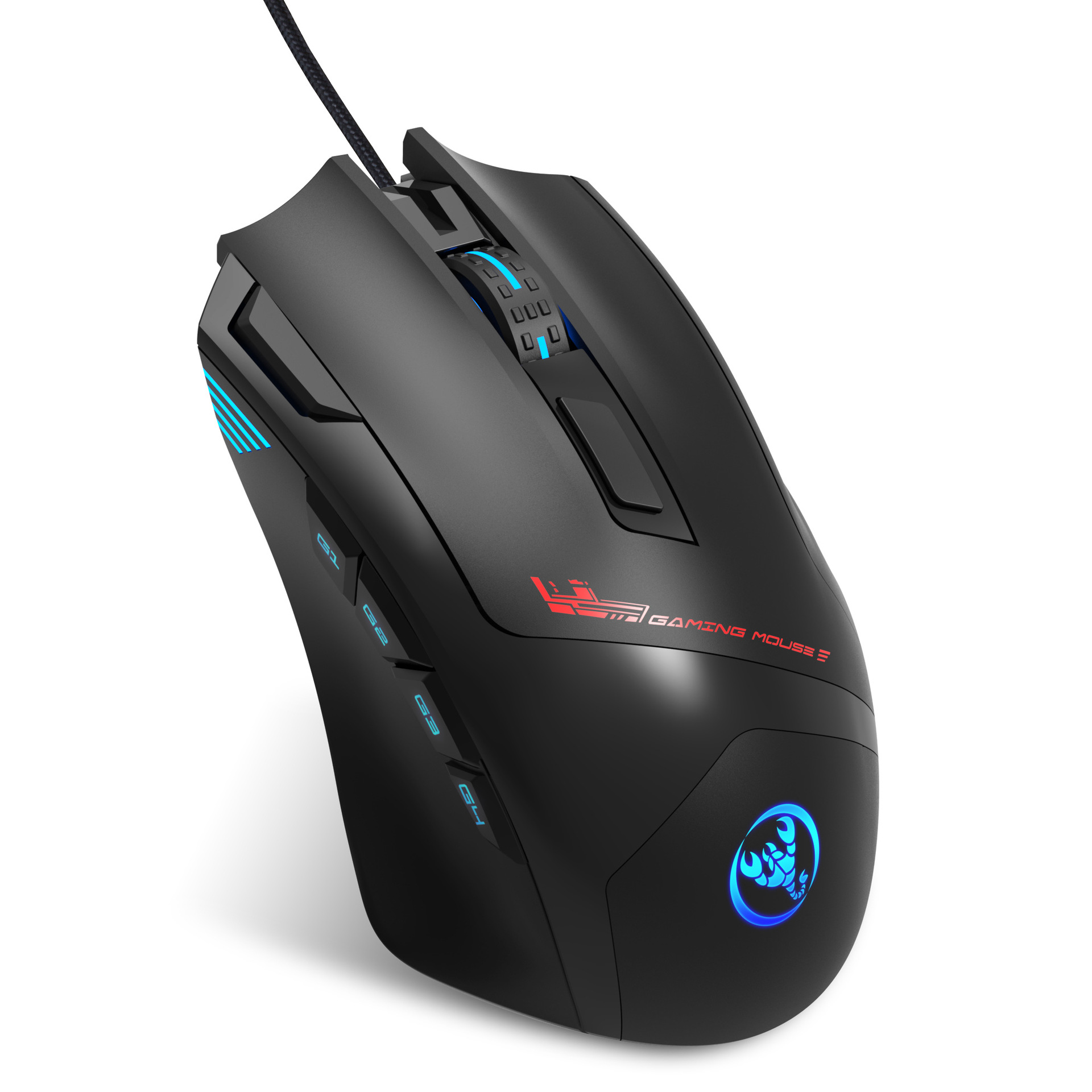 9D Macro Programming RGB Illumination 7200dpi Gaming Mouse_voghion.com