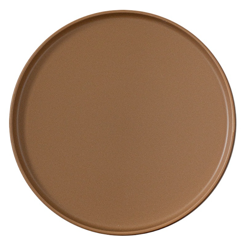 Platos de carne de alto valor Platos de cerámica Platos poco profundos Platos occidentales domésticos Platos redondos Platos grandes Bandeja creativa al por mayor