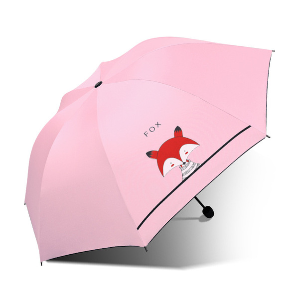 Cartoon cute umbrella solar-powered