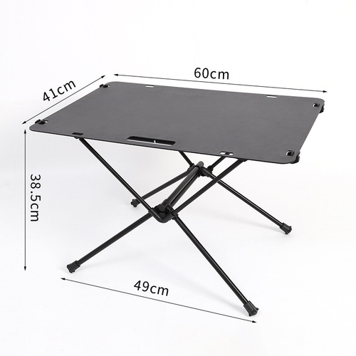 Outdoor tactical camping folding tables and chairs portable ultra-light aluminum picnic table and chairs set lightweight camping desktop