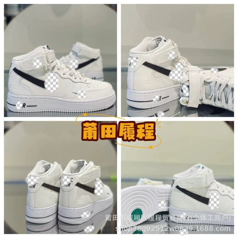 Putian Shoes Pure Original Force 1 Mid Series Air Force One Classic Mid-Top Sports and Leisure Sneakers for Men and Women