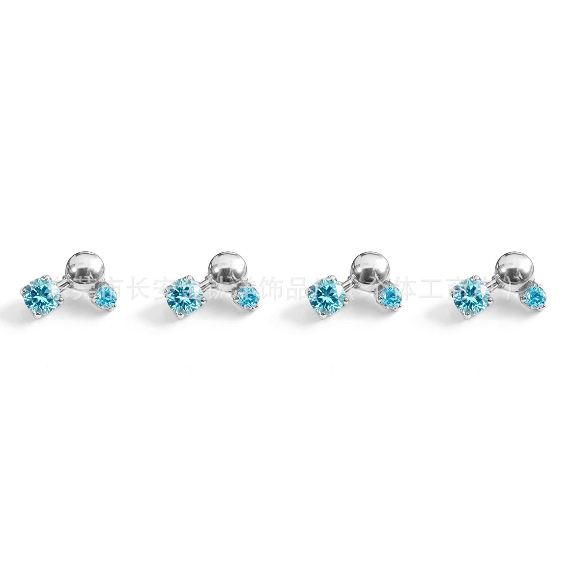 Labret piercing jewelry detail image