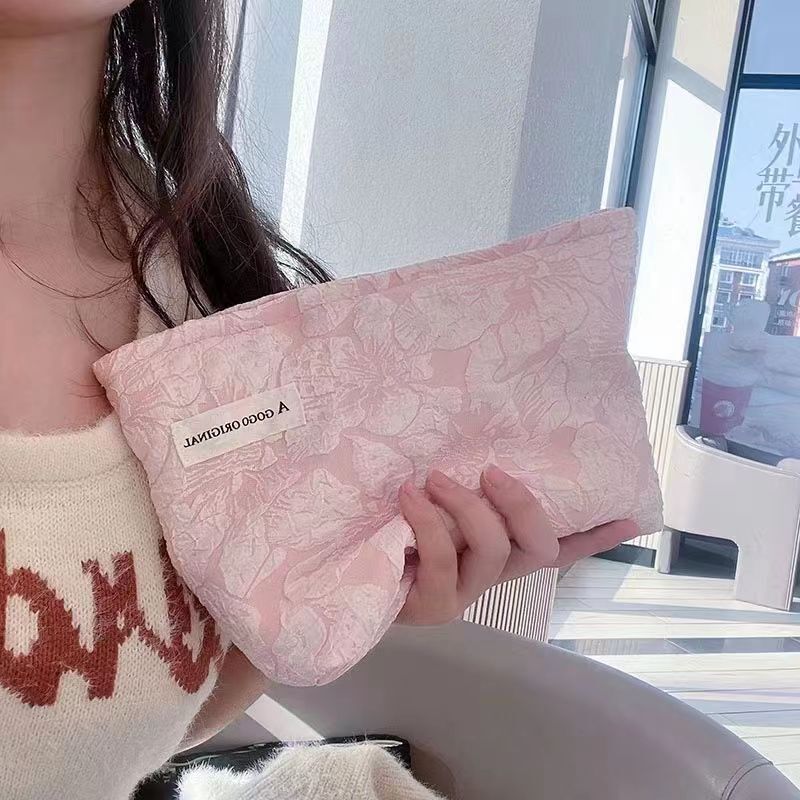 包包女新款爆款大容量高级感化妆包ins高颜值学生简约收纳包|undefined