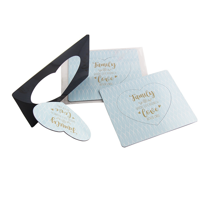 Factory new recommend heart-shaped magnetic photo frame wholesale custom pattern magnetic photo frame refrigerator magnet
