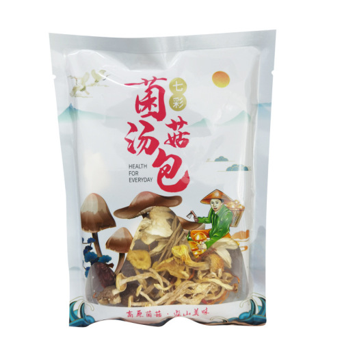 Yunnan colorful mushroom bag 100g/bag mushroom soup bag wholesale morel mushroom cordyceps militaris one piece drop shipping