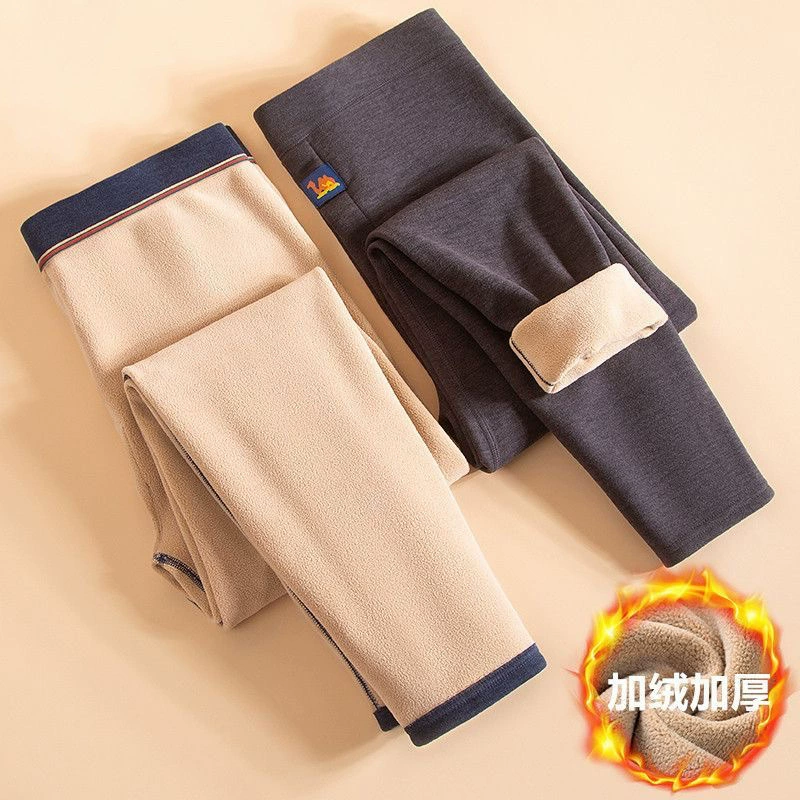 [Huan Thick Camel Hair] Зимние мужские теплые брюки плюс бархатные утолщенные брюки из верблюжьей шерсти с подогревом и высокой талией, морозостойкие осенние брюки