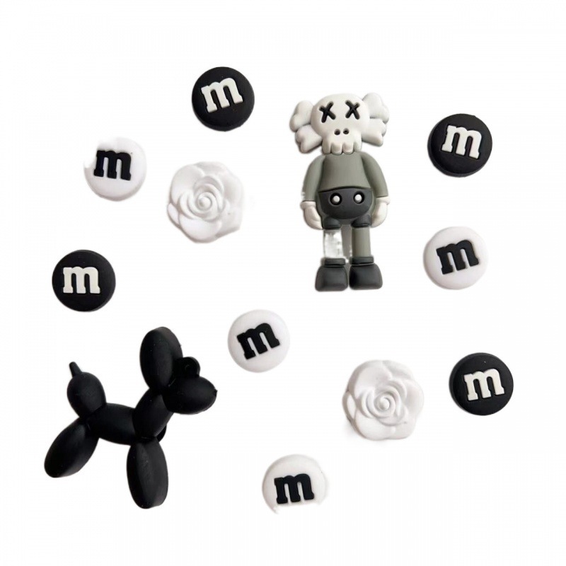 Hoyo Hoyo accesorios de zapatos lindos dibujos animados DIY botones de zapatos floral botones de zapatos accesorios botones de botones accesorios botones de PVC botones de zapatos