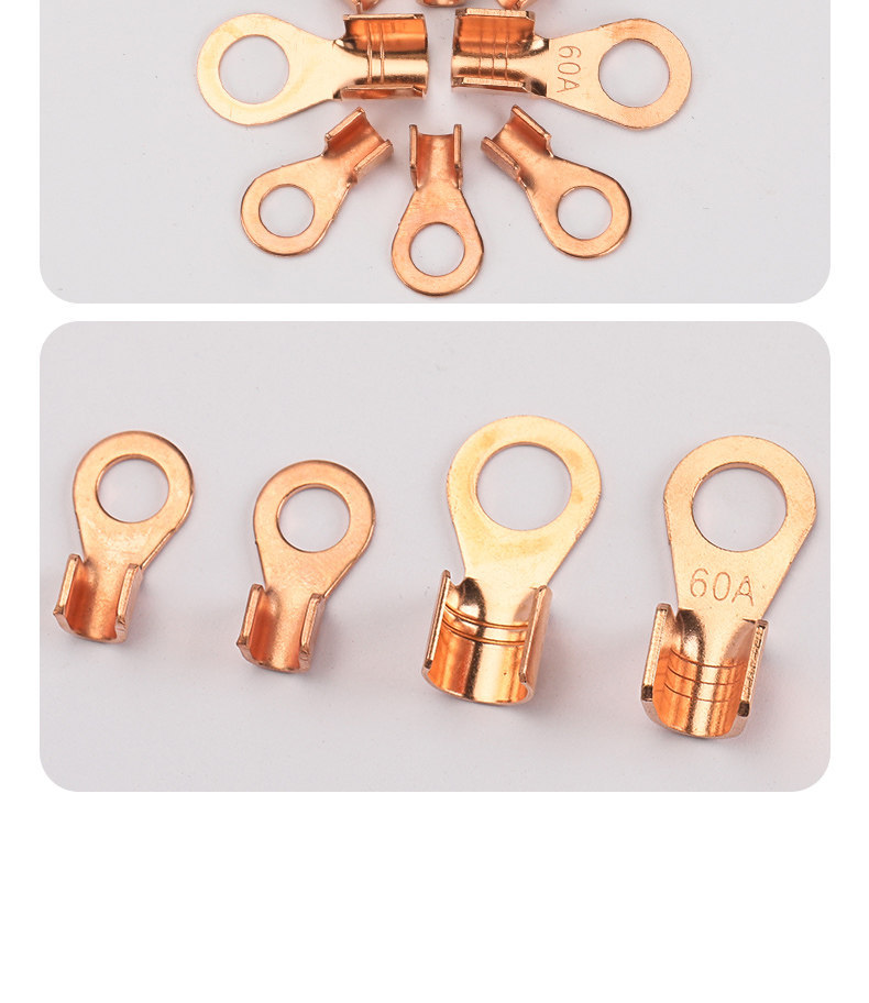 [Recommended by Repair Experts] Electric Vehicle Battery Cable Terminal, Battery Cable Connector, Cable End Repair Copper Nose 60A